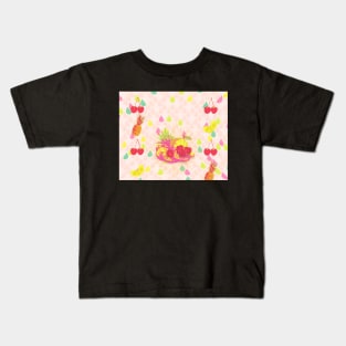 CHERRY PINEAPPLE PATTERN Kids T-Shirt